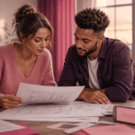 accession propriété sociale jeune couple salon