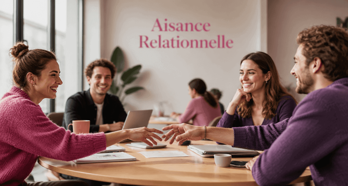 Groupe illustrant l’aisance relationnelle au travail