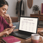 Arrondir ses fins de mois femme ordinateur