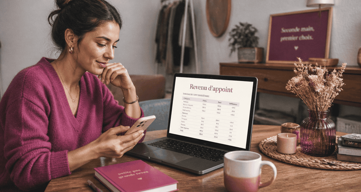 Arrondir ses fins de mois femme ordinateur