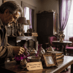 brocanteur qui achète tout inspecte objets anciens