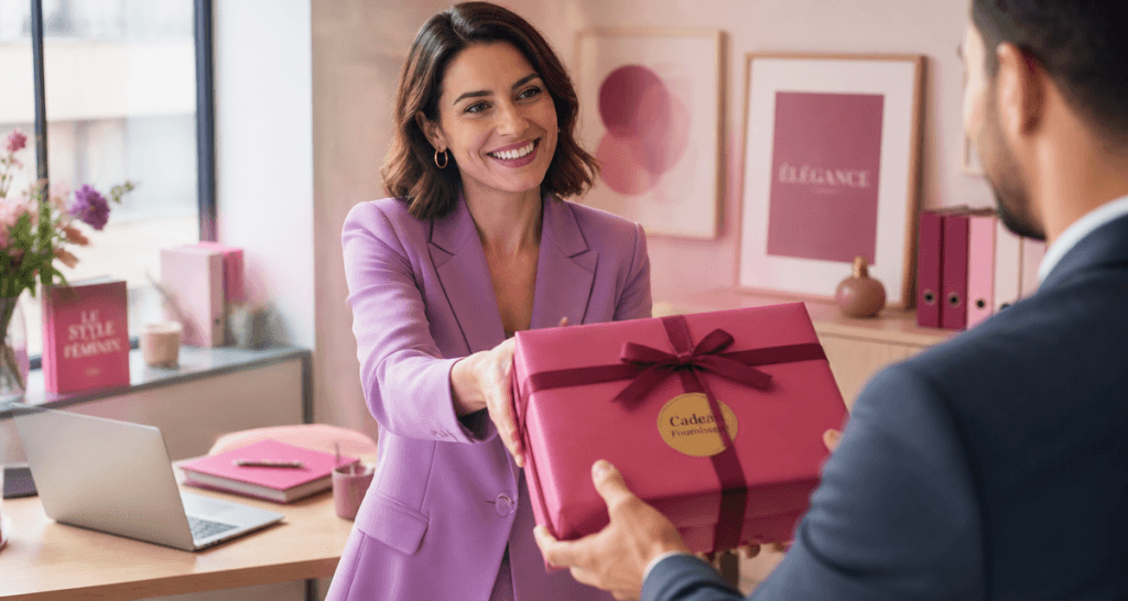 cadeau fournisseur remis au bureau