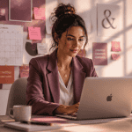 chef de projet freelance travaillant au bureau