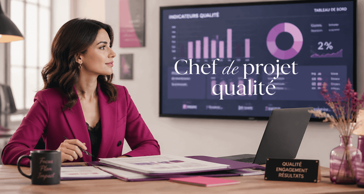 Chef de projet qualité devant tableau de bord digital