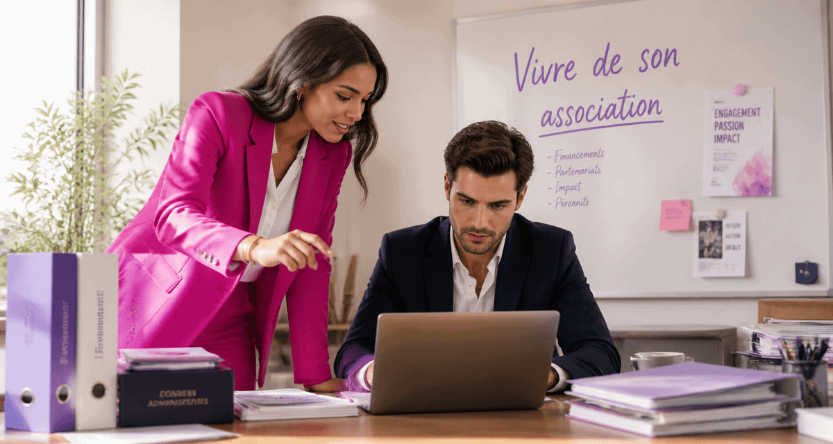 Créer une association et en vivre, équipe en réunion