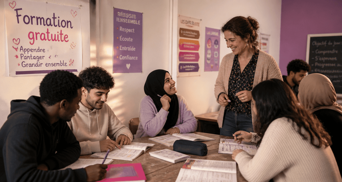 formation gratuite pour les sans papiers en classe associative