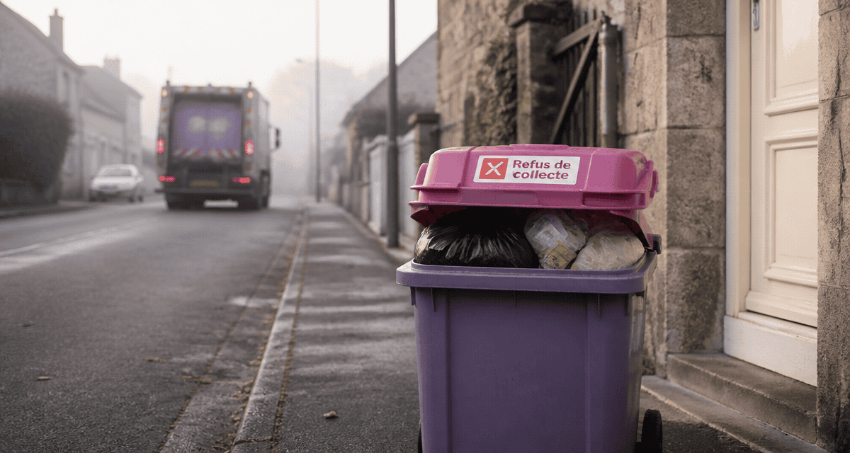 poubelle non ramassée que faire refus collecte