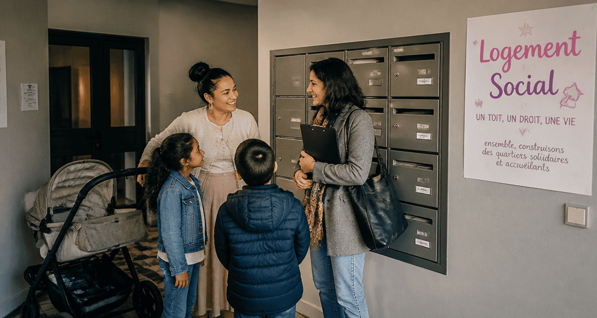 qu est ce qu un logement social scene famille hall HLM