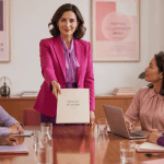 Sponsor d'un projet femme cadre réunion