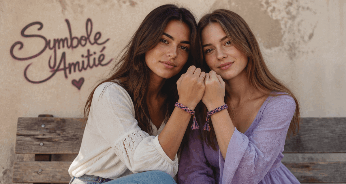 symbole amitié bracelets d’amitié sur poignets