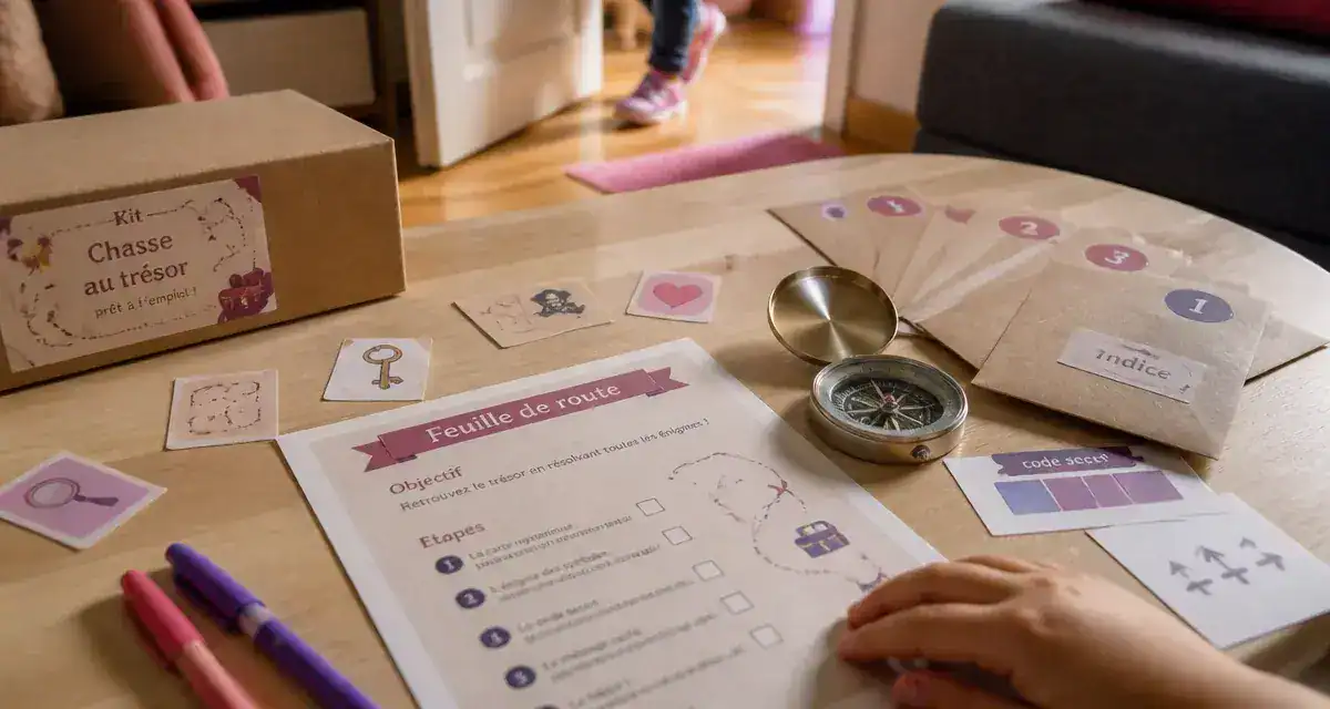 Chasse au tresor enfant : kit et boussole prêts pour l’aventure