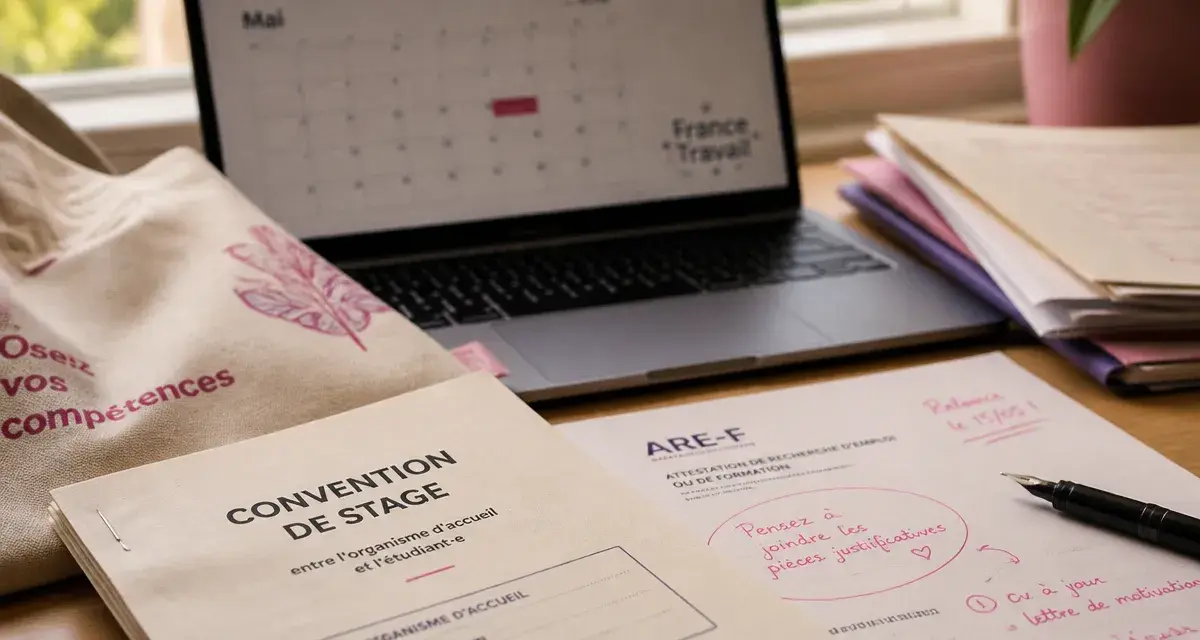 Chomage et stage : convention de stage et allocations France Travail