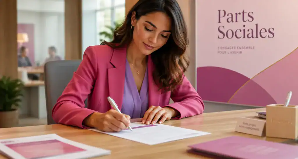 compte part sociales jeune femme souscrit