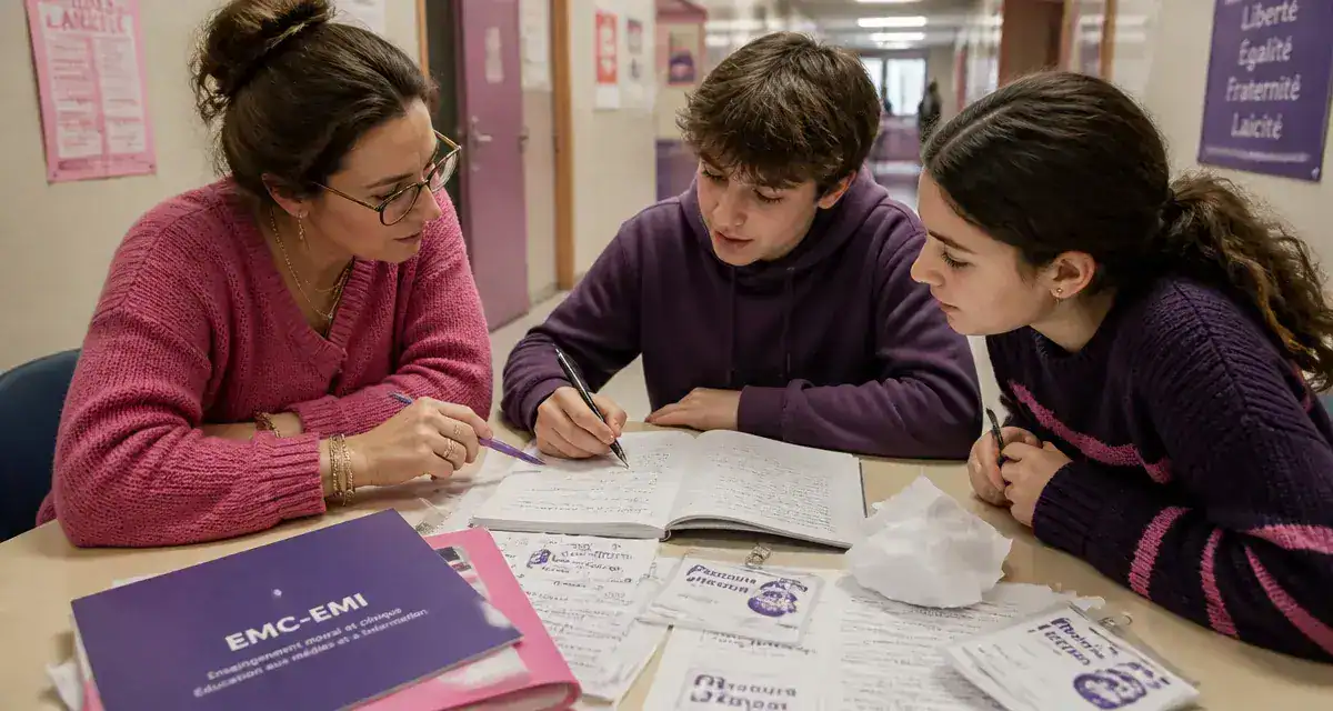 Parcours citoyen à l’école et au lycée, enseignants et élèves