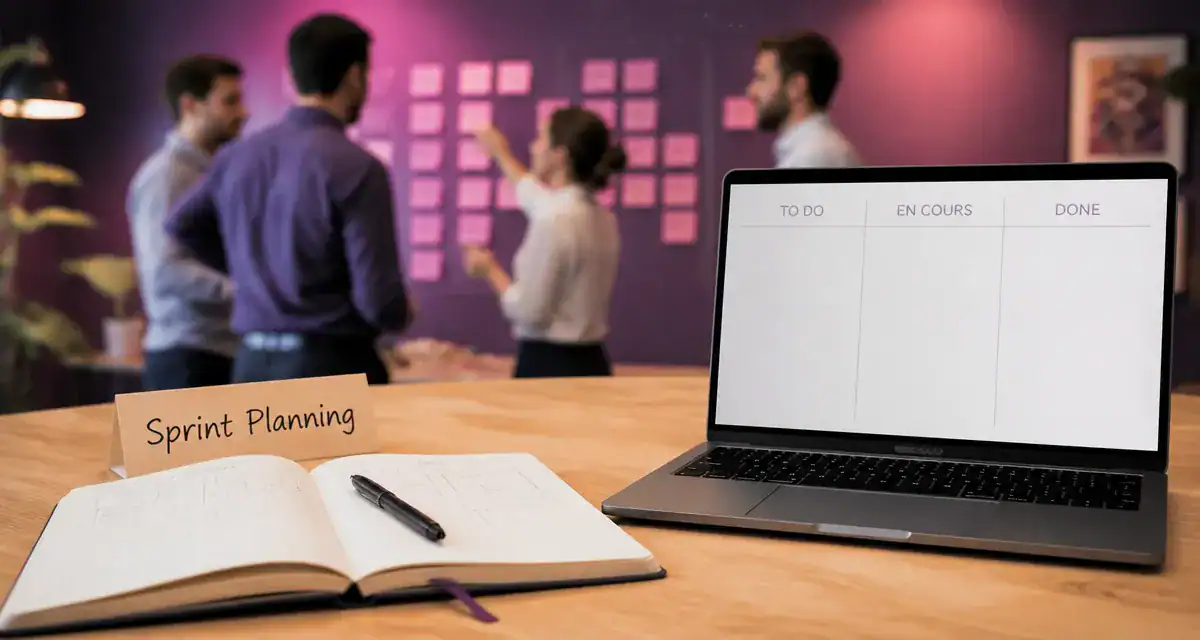 Sprint gestion de projet : Planning Scrum, To Do En cours Done