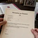 Attestation pour garde alternée : document administratif