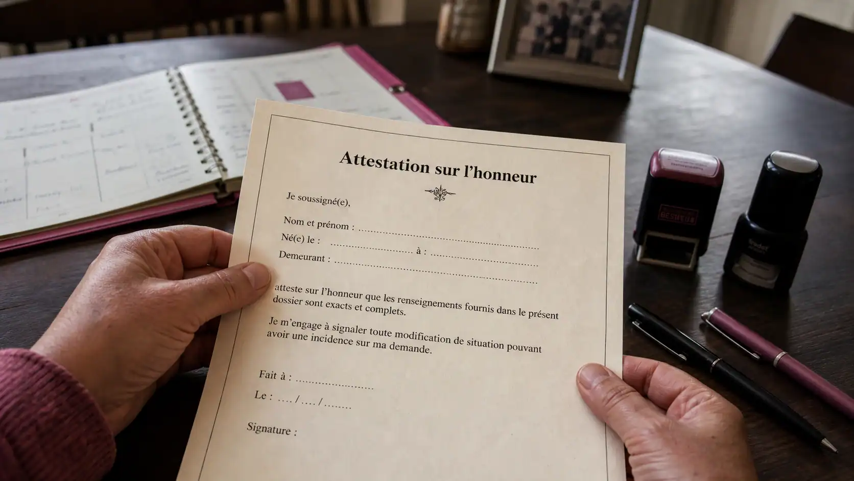Attestation pour garde alternée : document administratif