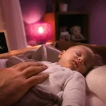 Endormissement autonome bebe : main qui apaise, rituel calme