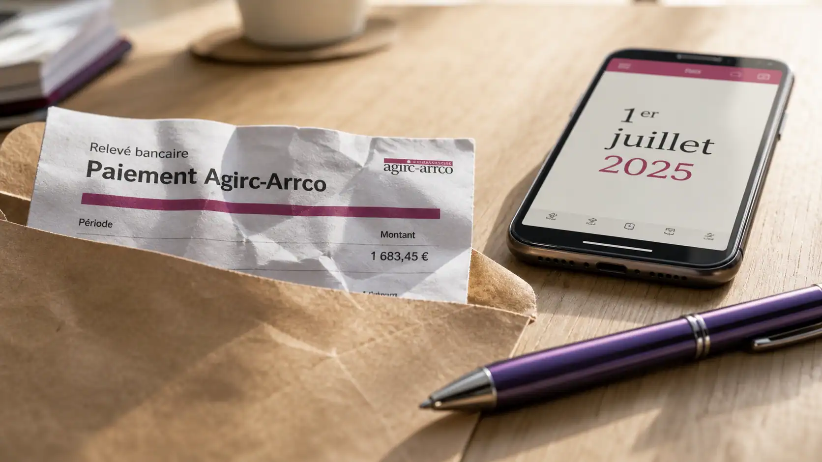 Paiement agirc arrco juillet 2025 : date du 1er juillet et délais bancaires