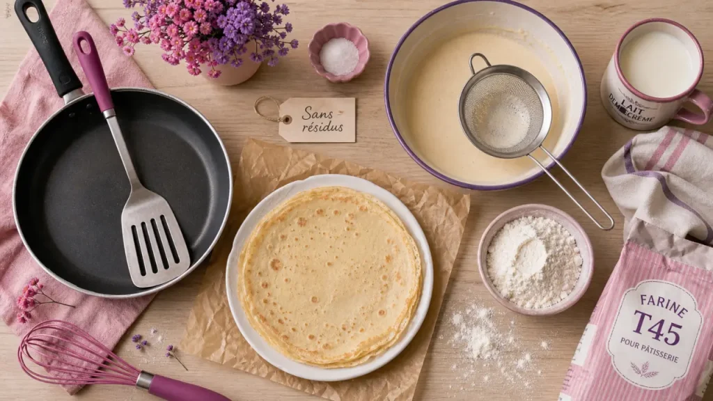 Crêpes et régime sans résidus : pâte T45, garnitures simples et coloscopie