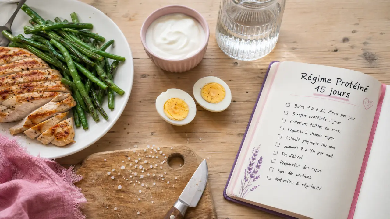Régime proteine 15 jours : menus avec 50 à 100 g de protéines