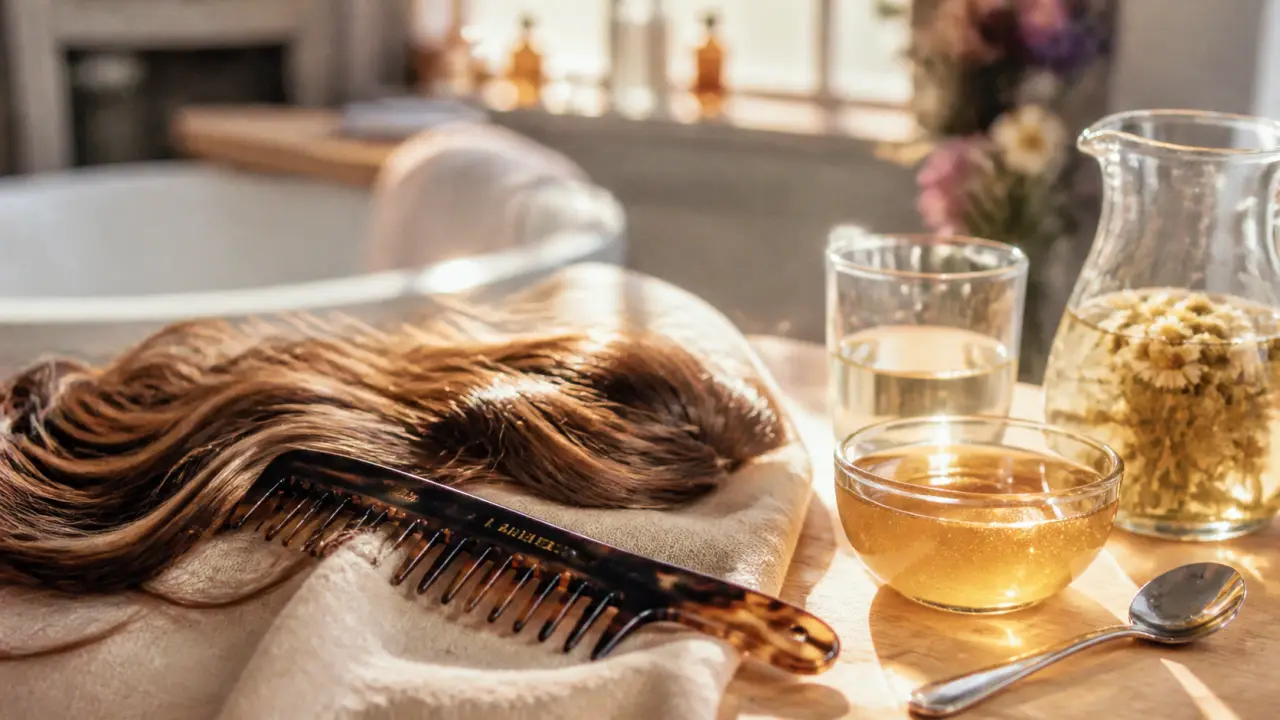 Éclaircir ses cheveux naturellement avec un masque miel, reflets miel