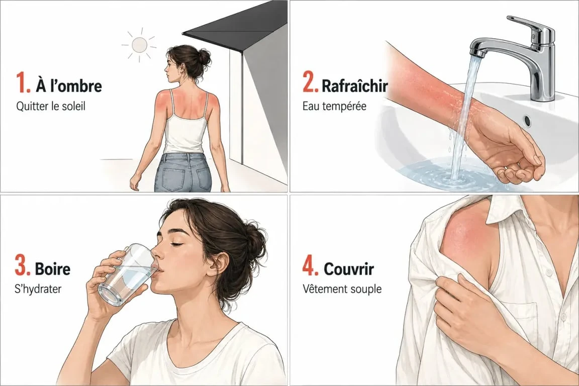 Comment faire dérougir un coup de soleil : les gestes immédiats pour calmer la peau