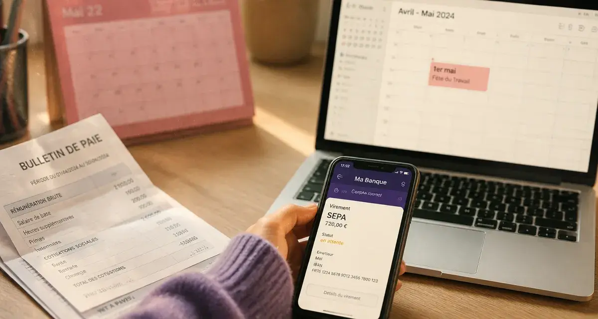Peut on recevoir son salaire un jour férié : virement SEPA en attente