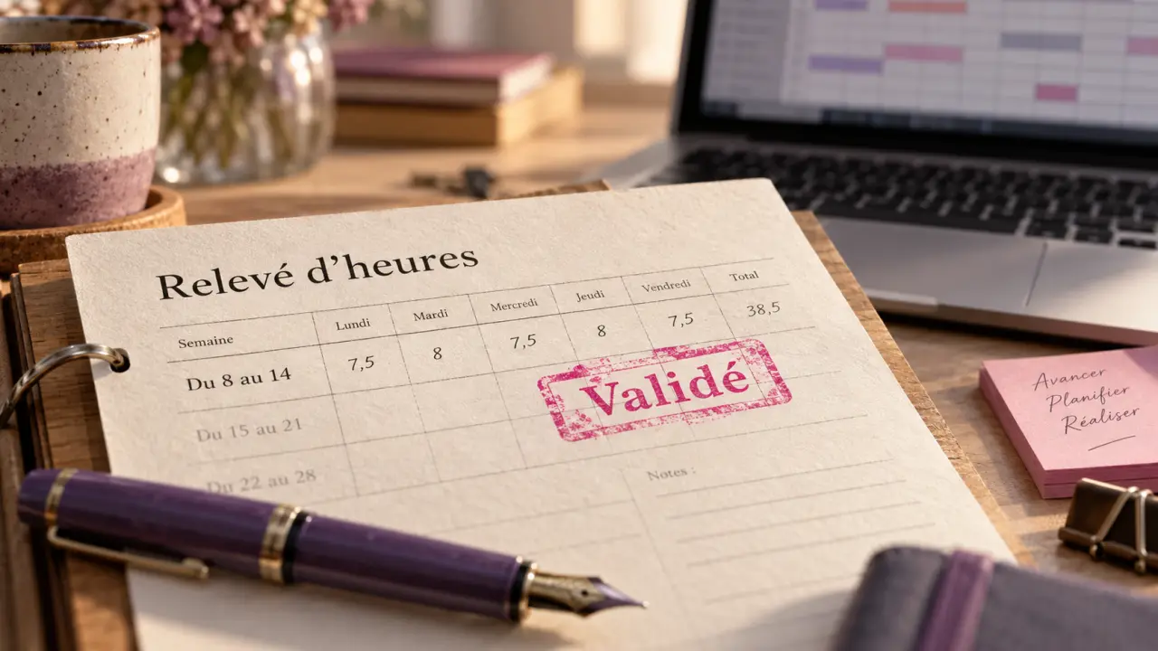 Tableau heures supplémentaires : majorations 25 % et 50 %