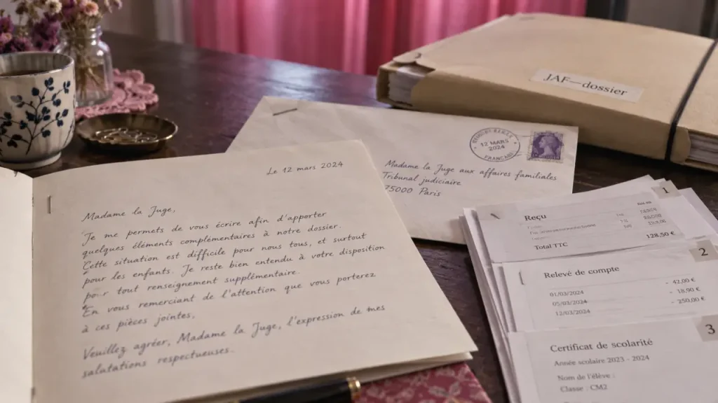 Modèle de lettre au juge aux affaires familiales gratuit, à adapter selon votre demande