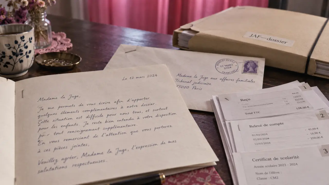 Modèle lettre juge aux affaires familiales gratuite, lettre au JAF
