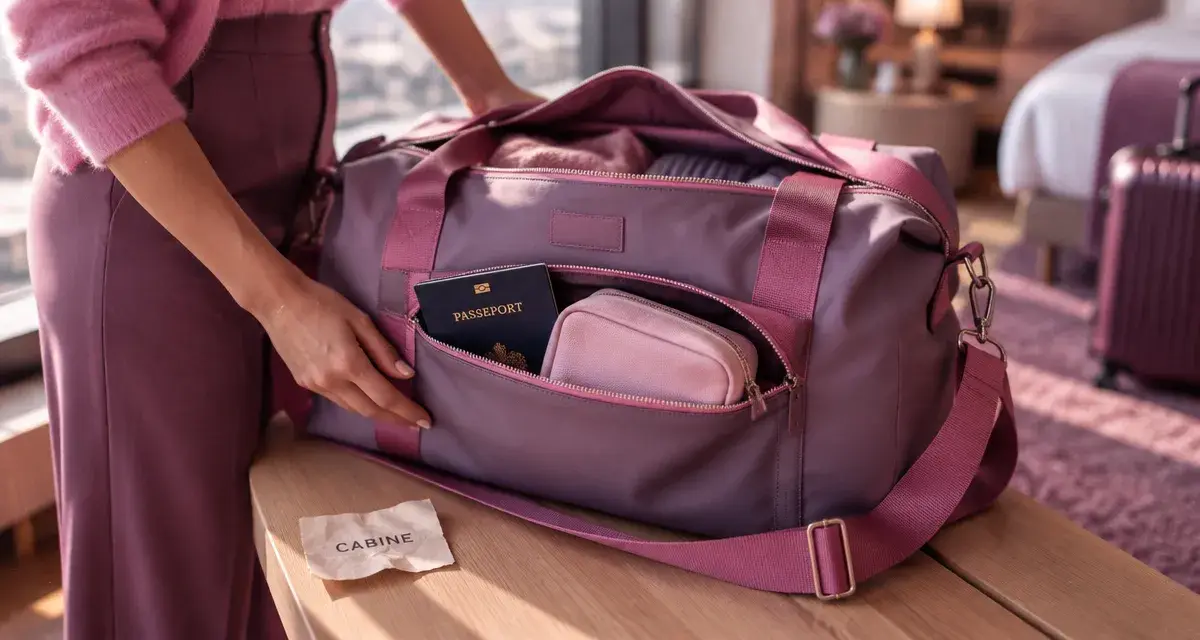 Sac voyage femme pour cabine : sac week-end en toile nylon